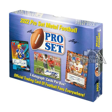 2022 pro set metal football hobby box|2022 metal football checklist.